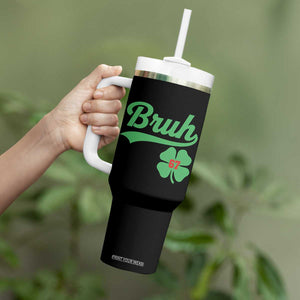 67 Bruh St Patricks Day Tumbler With Handle Funny Six Seven Shamrock Meme TS14 Print Your Wear
