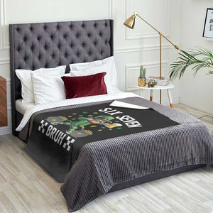 67 Bruh St Patricks Day Throw Blanket Funny Six Seven Leprechaun Bruh Meme TS14 Print Your Wear