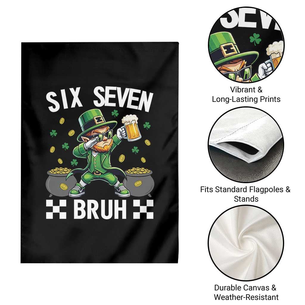 67 Bruh St Patricks Day Garden Flag Funny Six Seven Leprechaun Bruh Meme TS14 Print Your Wear