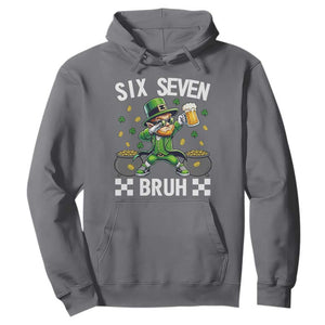 67 Bruh St Patricks Day Hoodie Funny Six Seven Leprechaun Bruh Meme TS14 Charcoal Print Your Wear