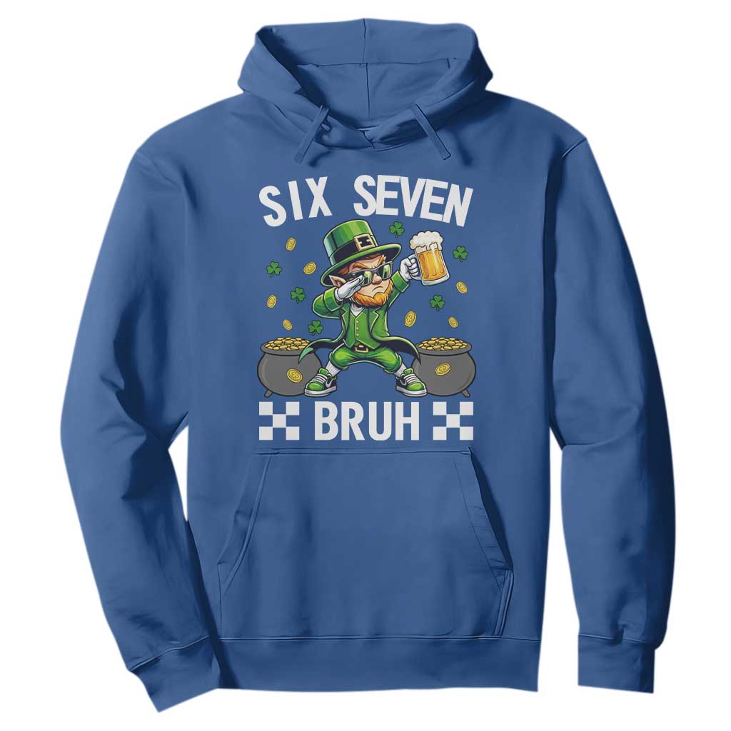 67 Bruh St Patricks Day Hoodie Funny Six Seven Leprechaun Bruh Meme TS14 Royal Blue Print Your Wear