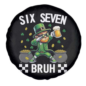 67 Bruh St Patricks Day Spare Tire Cover Funny Six Seven Leprechaun Bruh Meme TS14 Print Your Wear