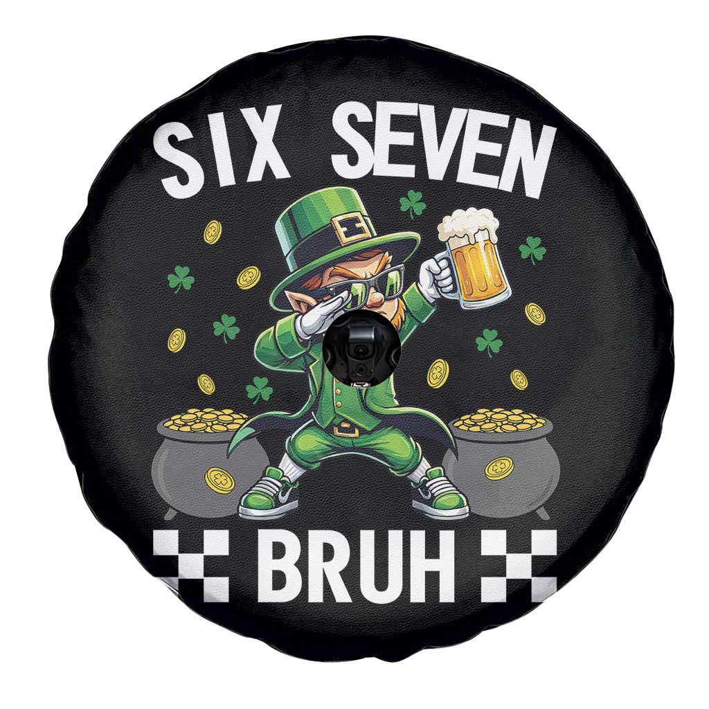 67 Bruh St Patricks Day Spare Tire Cover Funny Six Seven Leprechaun Bruh Meme TS14 Print Your Wear