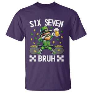 67 Bruh St Patricks Day T Shirt Funny Six Seven Leprechaun Bruh Meme TS14 Purple Print Your Wear