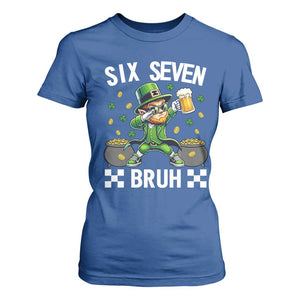 67 Bruh St Patricks Day T Shirt For Women Funny Six Seven Leprechaun Bruh Meme TS14 Royal Blue Print Your Wear
