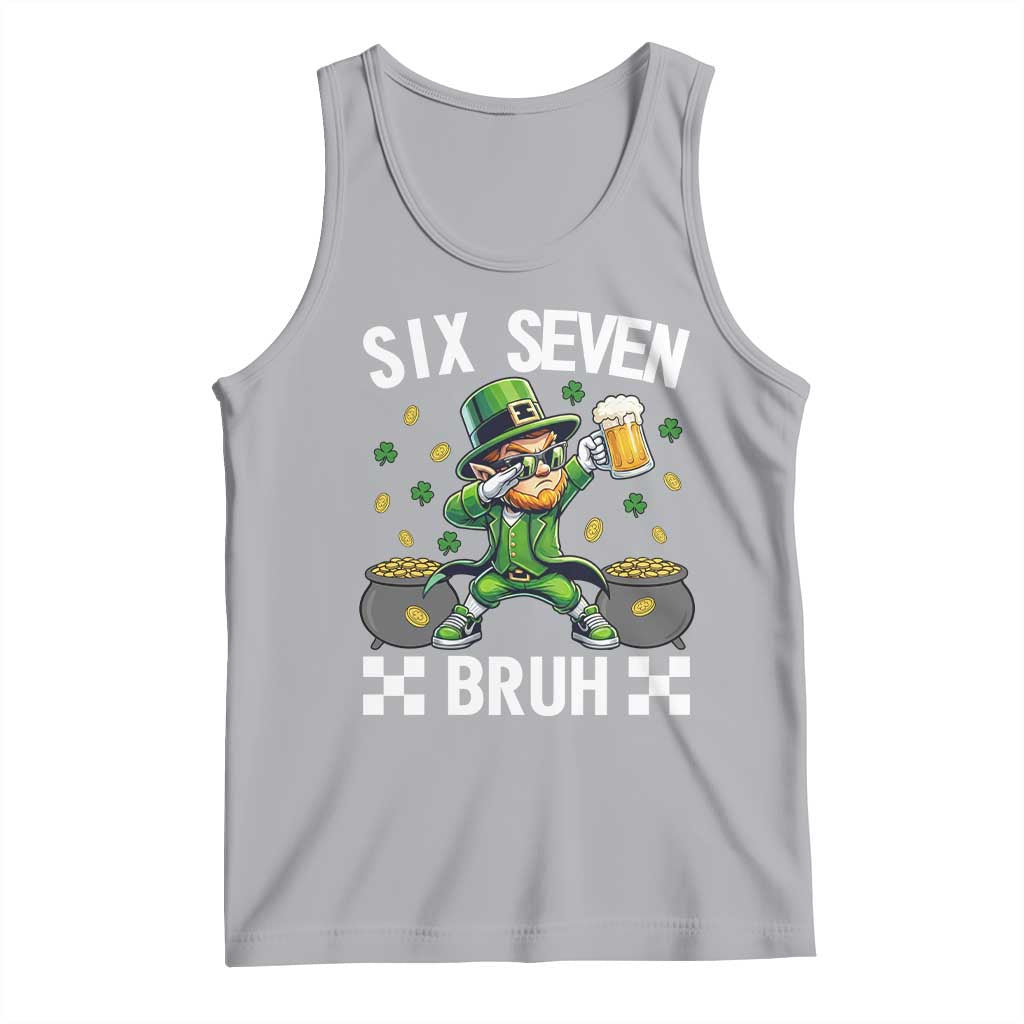 67 Bruh St Patricks Day Tank Top Funny Six Seven Leprechaun Bruh Meme TS14 Athletic Heather Print Your Wear