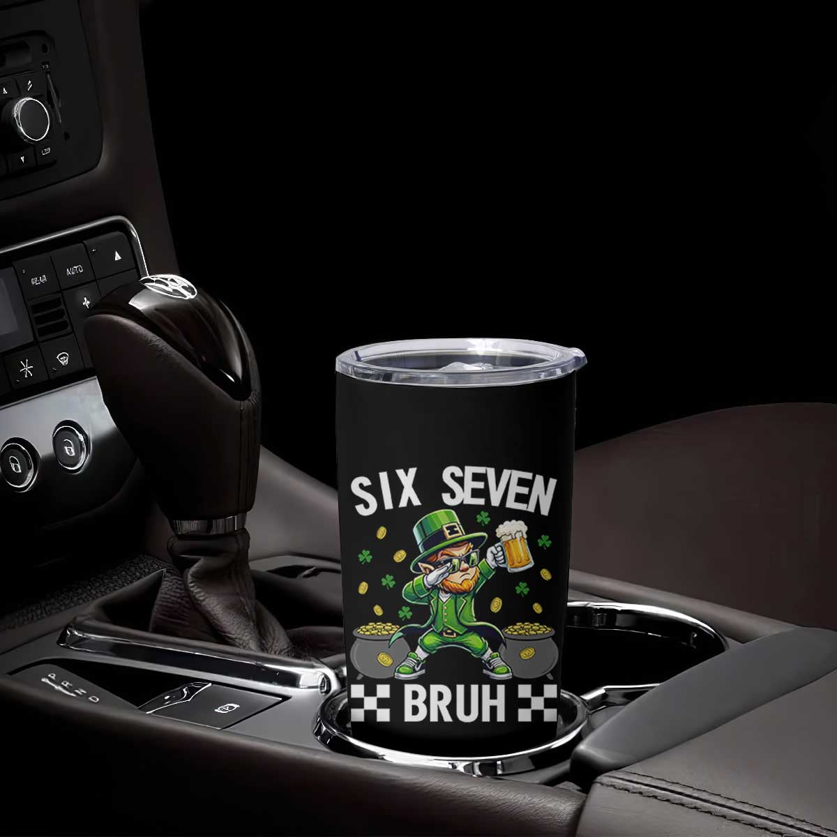 67 Bruh St Patricks Day Tumbler Cup Funny Six Seven Leprechaun Bruh Meme TS14 Print Your Wear