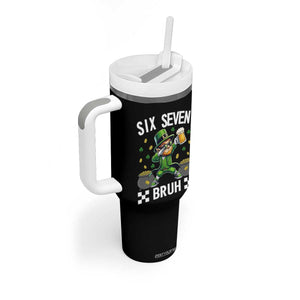 67 Bruh St Patricks Day Tumbler With Handle Funny Six Seven Leprechaun Bruh Meme TS14 Print Your Wear