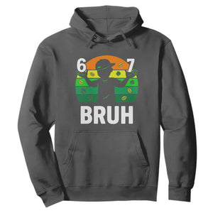 67 Bruh St Patricks Day Hoodie Funny Six Seven Boys Kids Meme TS14 Dark Heather Print Your Wear