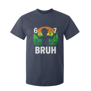 67 Bruh St Patricks Day T Shirt For Kid Funny Six Seven Boys Kids Meme TS14 Navy Print Your Wear
