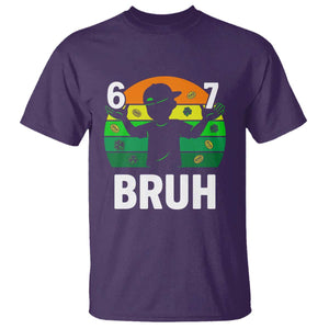 67 Bruh St Patricks Day T Shirt Funny Six Seven Boys Kids Meme TS14 Purple Print Your Wear