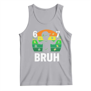 67 Bruh St Patricks Day Tank Top Funny Six Seven Boys Kids Meme TS14 Athletic Heather Print Your Wear