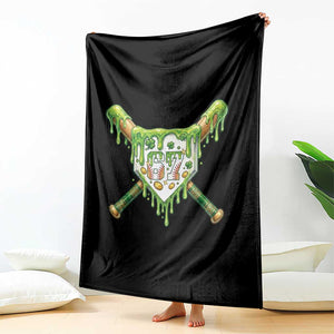 67 St Patricks Day Throw Blanket Funny Six Seven Baseball Sport Party Meme TS14 Print Your Wear