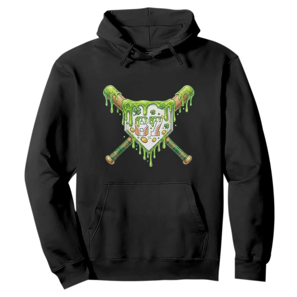 67 St Patricks Day Hoodie Funny Six Seven Baseball Sport Party Meme TS14 Black Print Your Wear