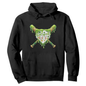 67 St Patricks Day Hoodie Funny Six Seven Baseball Sport Party Meme TS14 Black Print Your Wear