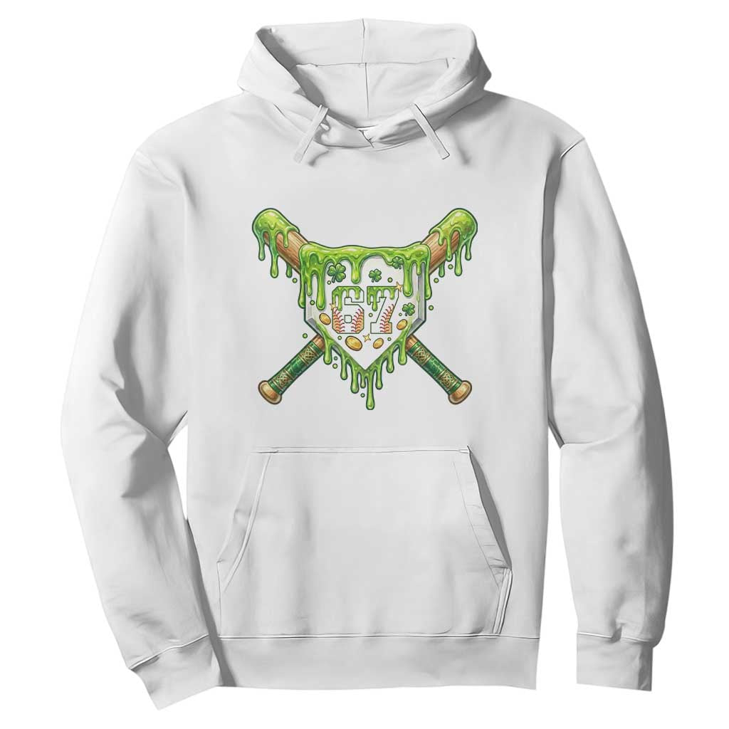 67 St Patricks Day Hoodie Funny Six Seven Baseball Sport Party Meme TS14 White Print Your Wear
