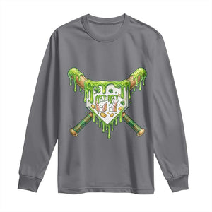 67 St Patricks Day Long Sleeve Shirt Funny Six Seven Baseball Sport Party Meme TS14 Charcoal Print Your Wear