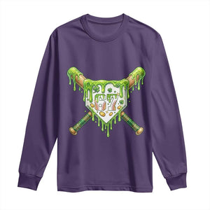 67 St Patricks Day Long Sleeve Shirt Funny Six Seven Baseball Sport Party Meme TS14 Purple Print Your Wear