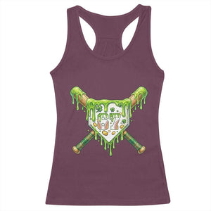 67 St Patricks Day Racerback Tank Top Funny Six Seven Baseball Sport Party Meme TS14 Maroon Print Your Wear