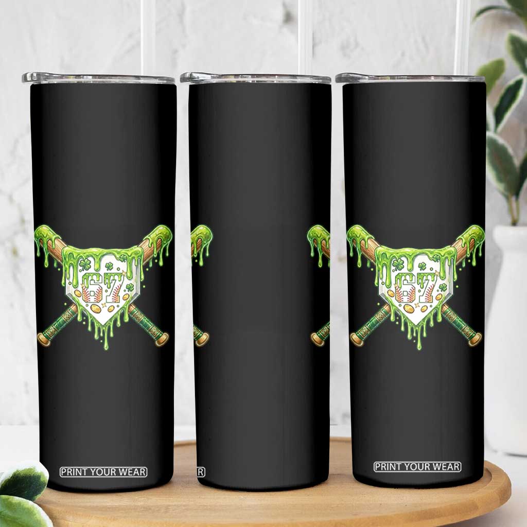 67 St Patricks Day Skinny Tumbler Funny Six Seven Baseball Sport Party Meme TS14 Print Your Wear