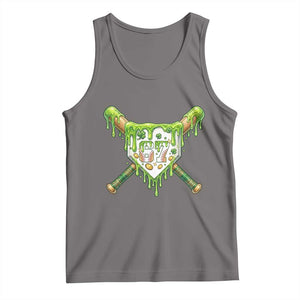 67 St Patricks Day Tank Top Funny Six Seven Baseball Sport Party Meme TS14 Deep Heather Print Your Wear