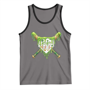 67 St Patricks Day Tank Top Funny Six Seven Baseball Sport Party Meme TS14 Deep Heather Black Print Your Wear