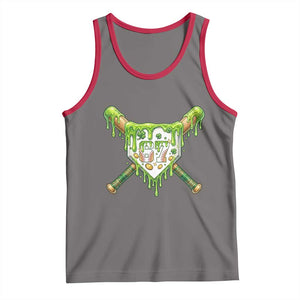 67 St Patricks Day Tank Top Funny Six Seven Baseball Sport Party Meme TS14 Deep Heather Red Print Your Wear