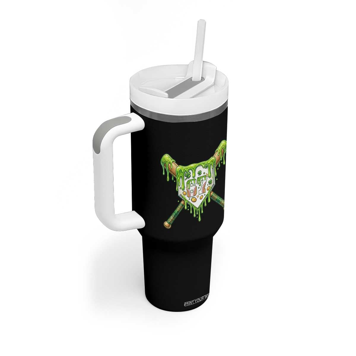 67 St Patricks Day Tumbler With Handle Funny Six Seven Baseball Sport Party Meme TS14 Print Your Wear