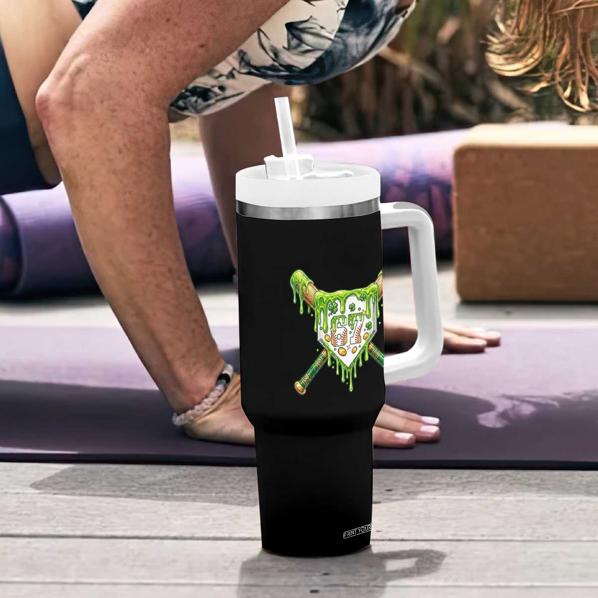 67 St Patricks Day Tumbler With Handle Funny Six Seven Baseball Sport Party Meme TS14 Print Your Wear