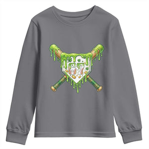 67 St Patricks Day Youth Sweatshirt Funny Six Seven Baseball Sport Party Meme TS14 Charcoal Print Your Wear