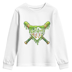67 St Patricks Day Youth Sweatshirt Funny Six Seven Baseball Sport Party Meme TS14 White Print Your Wear