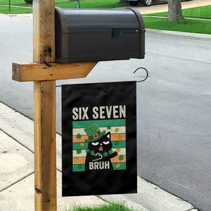 67 Bruh St Patricks Day Garden Flag Funny Cat Bruh Six Seven Meme TS14 Print Your Wear