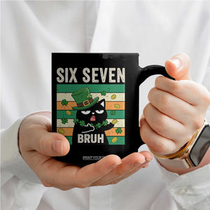 67 Bruh St Patricks Day Coffee Mug Funny Cat Bruh Six Seven Meme TS14 Print Your Wear
