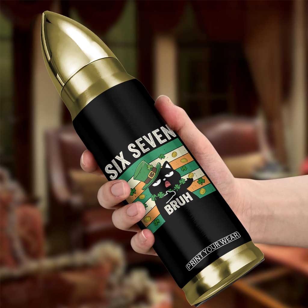 67 Bruh St Patricks Day Bullet Tumbler Funny Cat Bruh Six Seven Meme TS14 Print Your Wear