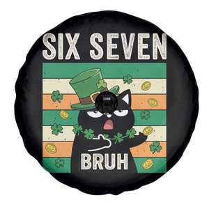 67 Bruh St Patricks Day Spare Tire Cover Funny Cat Bruh Six Seven Meme TS14 Print Your Wear