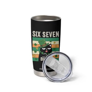 67 Bruh St Patricks Day Tumbler Cup Funny Cat Bruh Six Seven Meme TS14 Print Your Wear