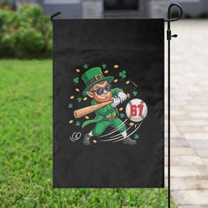 67 St Patricks Day Garden Flag Funny Six Seven Leprechaun Playing Baseball Meme TS14 Print Your Wear
