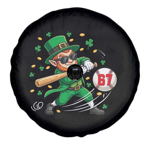 67 St Patricks Day Spare Tire Cover Funny Six Seven Leprechaun Playing Baseball Meme TS14 Print Your Wear