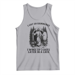 Christian Easter Jesus Tank Top I Got So Hammered Woke Up 3 Days TS14 Athletic Heather Print Your Wear