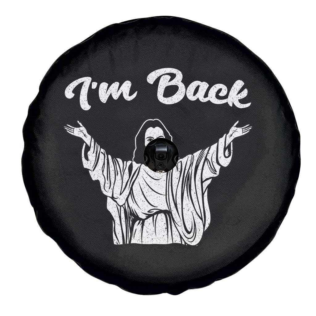 Funny Easter Jesus Meme Spare Tire Cover I'm Back TS14 Print Your Wear
