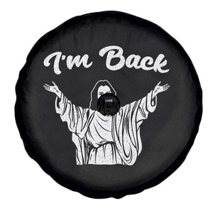 Funny Easter Jesus Meme Spare Tire Cover I'm Back TS14 Print Your Wear