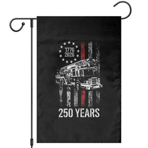 Fireman 250 Years of America Garden Flag Fireman American Flag Thin Red Line Firefighter TS14 Black Print Your Wear