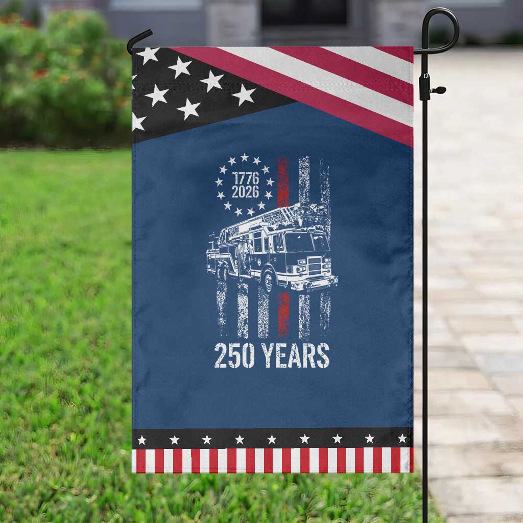 Fireman 250 Years of America Patriotic Garden Flag Fireman American Flag Thin Red Line Firefighter TS14 Classic Blue Black Print Your Wear
