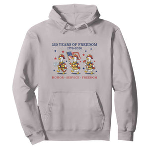 Fireman 250 Years of America Hoodie Silly Goose Firefighter Honor Service Freedom TS14 Ice Gray Print Your Wear