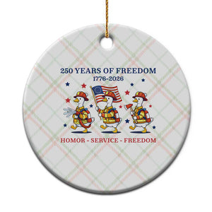 Fireman 250 Years of America Ceramic Ornament Silly Goose Firefighter Honor Service Freedom TS14 1pc Christmas Plaid Print Your Wear