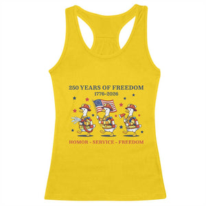 Fireman 250 Years of America Racerback Tank Top Silly Goose Firefighter Honor Service Freedom TS14 Daisy Print Your Wear