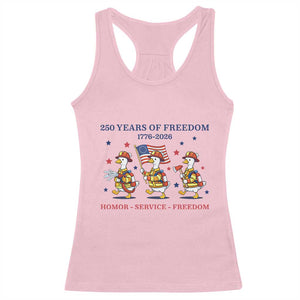 Fireman 250 Years of America Racerback Tank Top Silly Goose Firefighter Honor Service Freedom TS14 Light Pink Print Your Wear
