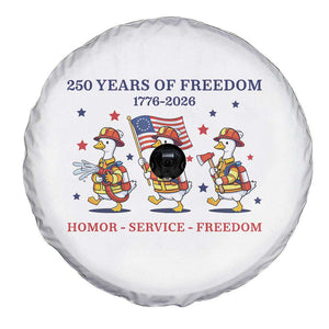 Fireman 250 Years of America Spare Tire Cover Silly Goose Firefighter Honor Service Freedom TS14 Print Your Wear
