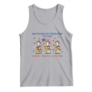 Fireman 250 Years of America Tank Top Silly Goose Firefighter Honor Service Freedom TS14 Athletic Heather Print Your Wear