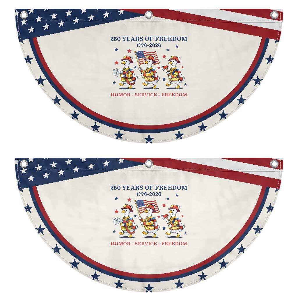 Fireman 250 Years of America Patriotic Fan Flag Silly Goose Firefighter Honor Service Freedom TS14 2pcs pack Classic Beige Print Your Wear